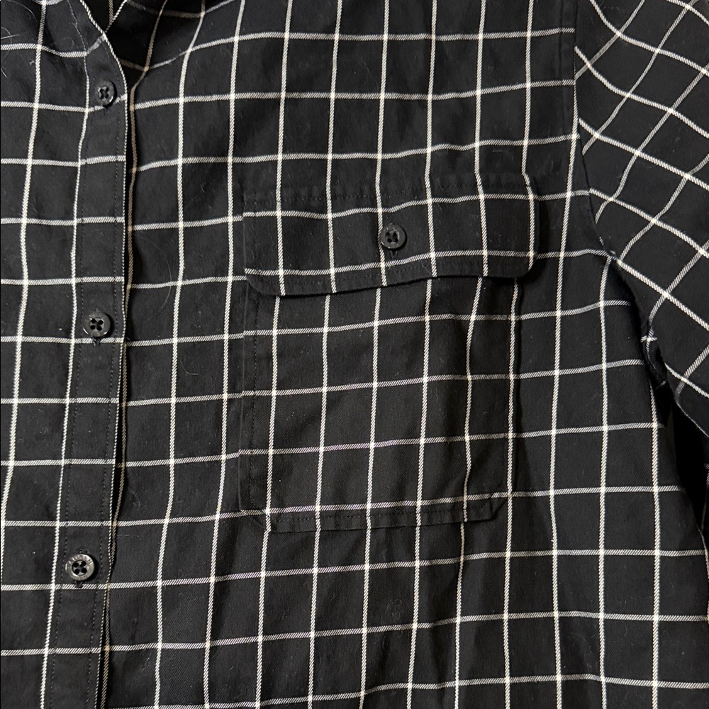 Ralph Lauren Black and White Grid Blouse - Picture 2 of 5